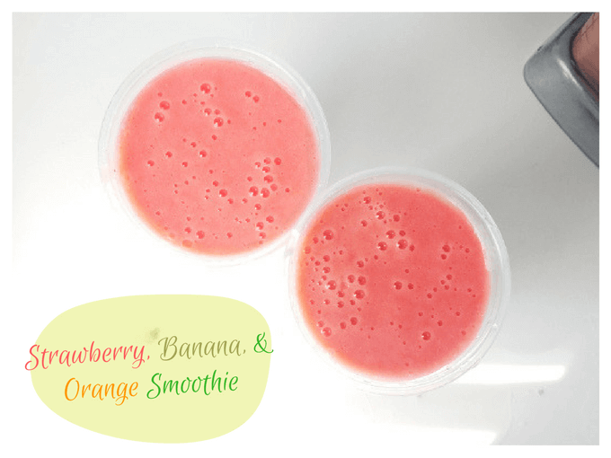 Easy Healthy Strawberry, Banana, Orange Smoothie