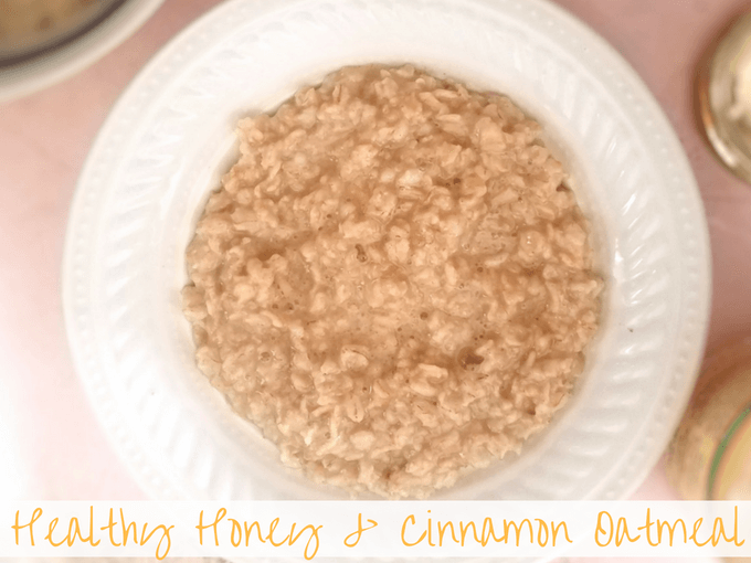 healthy honey cinnamon oatmeal recipe