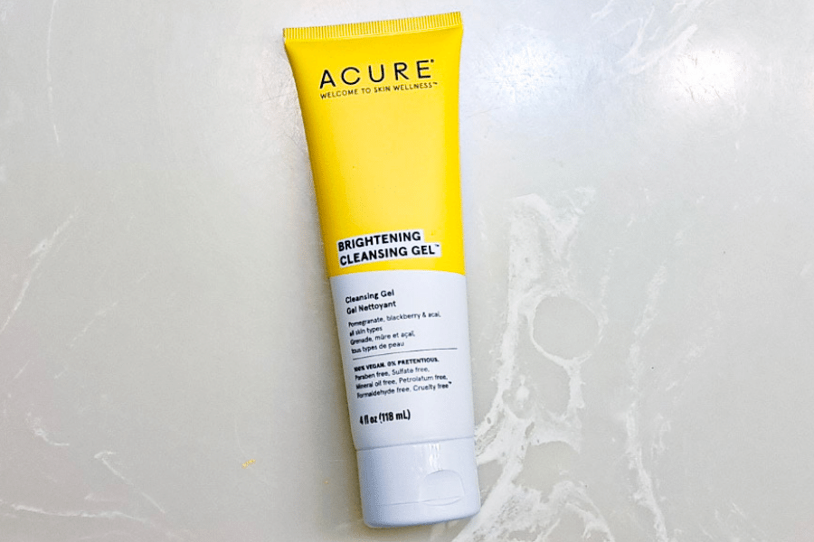 acure brightening cleansing gel