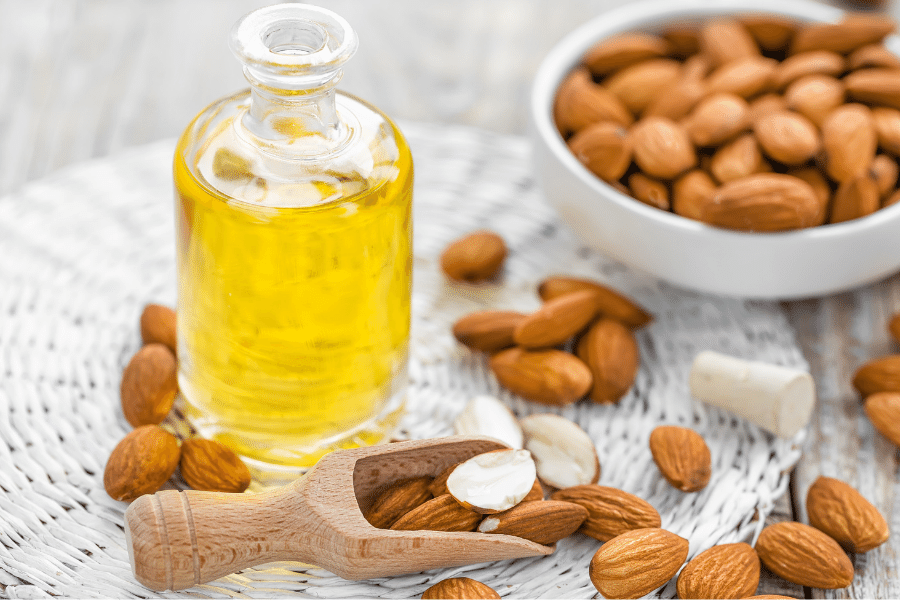 sweet almond oil for hair detangling